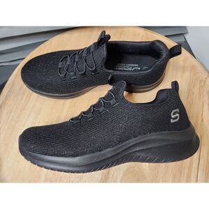 S Sport by Skechers Women’s Size 8 Slip-On Shoes – Black, Memory Foam, No-Tie